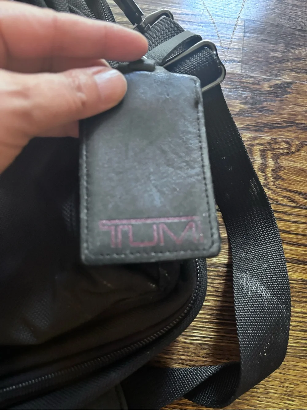 Tumi Black Men's Laptop Briefcase Shoulder Bag